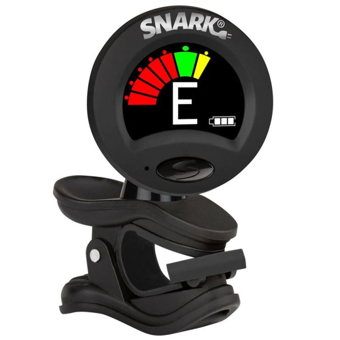 Snark SN-RE Rechargeable Clip-On Tuner, Black angled view