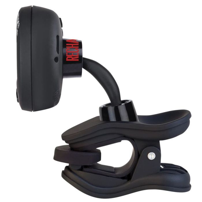 Snark SN-RE Rechargeable Clip-On Tuner, Black side-on view