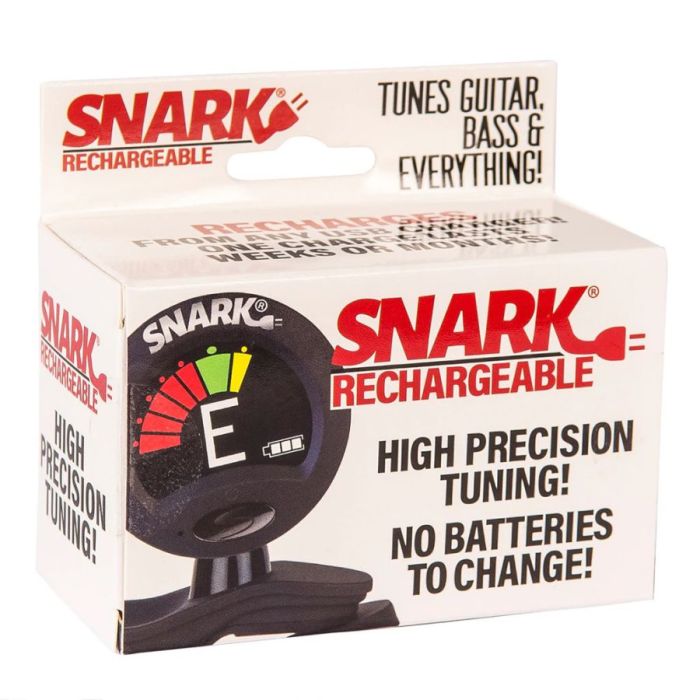 Snark SN-RE Rechargeable Clip-On Tuner, Black boxed