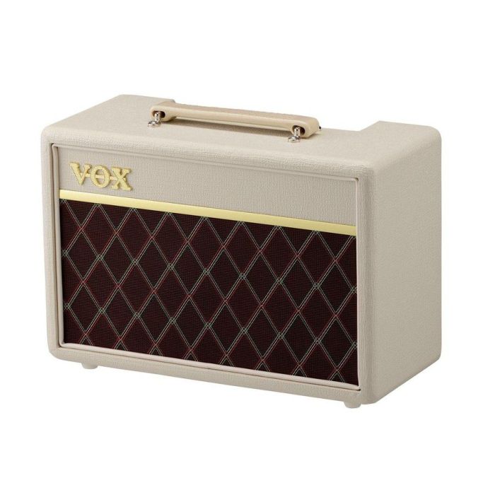 Vox Pathfinder 10 Cream Brown Combo Amp left-angled view