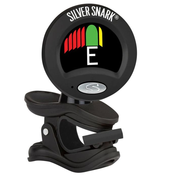 Silver Snark 2 Clip On Chromatic Tuner, Black Silver front view