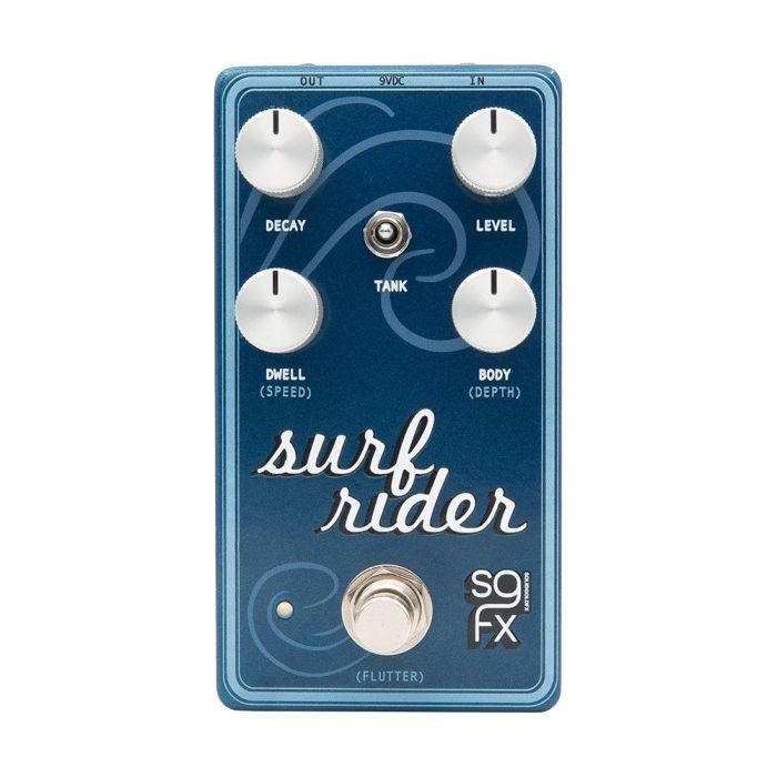 SolidGoldFX Surf Rider IV Modulated Spring Reverb Pedal top-down view
