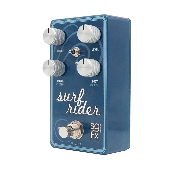 SolidGoldFX Surf Rider IV Modulated Spring Reverb Pedal right-angled view