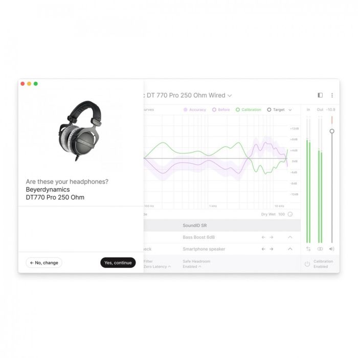 Screen grab of the Sonarworks SoundID Reference for Speakers & Headphones (EDU)
