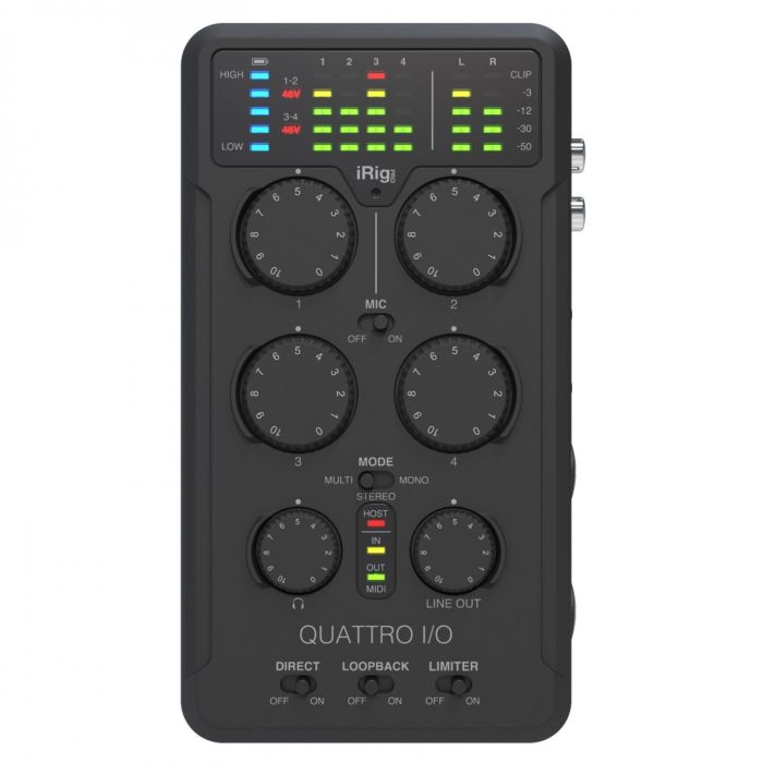 Overview of the IK Multimedia iRig Pro Quattro I/O