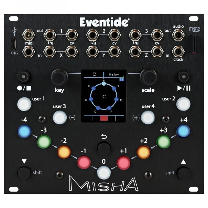 Overview of the Eventide Misha Eurorack Sequencer