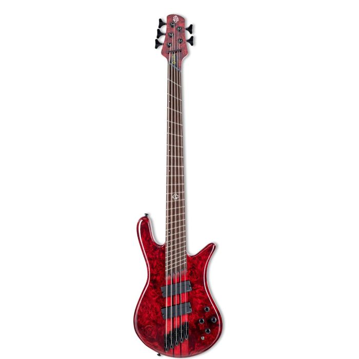 Spector NS Dimension 5-String MS Bass, Inferno Red front view
