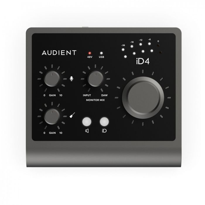 Main view of the Audient iD4 MKII 2 Channel USB Audio Interface