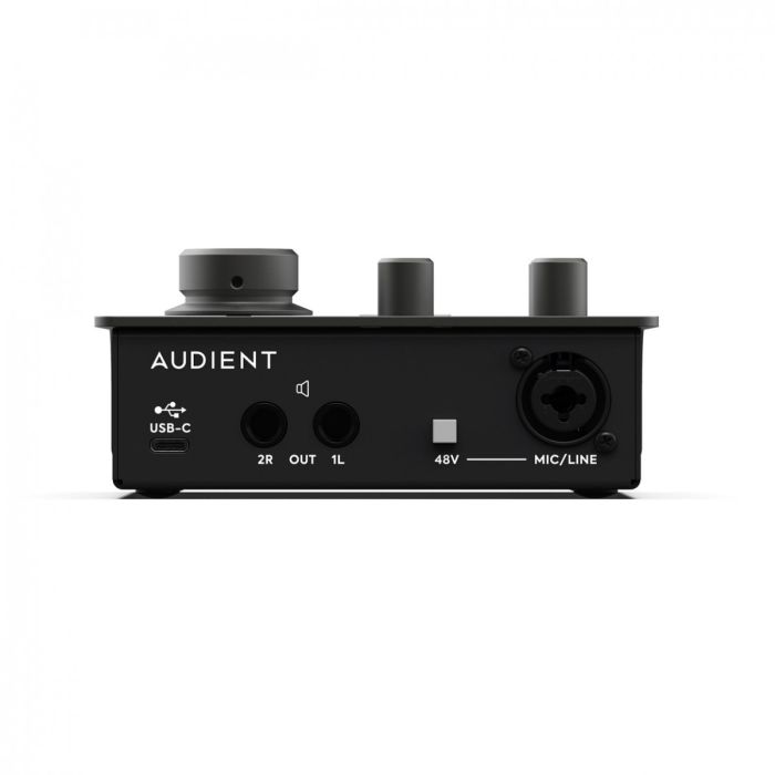 Top view of the Audient iD4 MKII 2 Channel USB Audio Interface