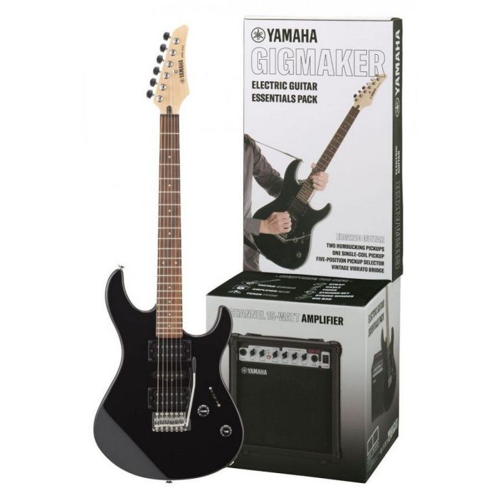 Yamaha ERG121C Electric Guitar Package, Black front view