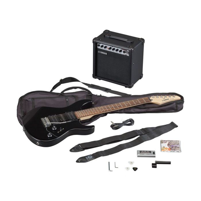 Yamaha ERG121C Electric Guitar Package, Black unboxed