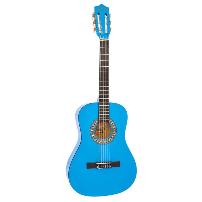 Encore 3-4 Size Guitar Outfit Blue, front view