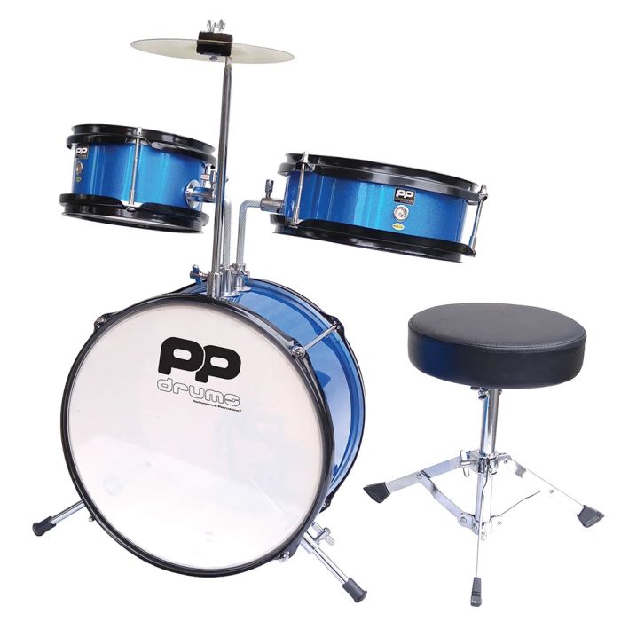 PP Junior 3PC Drum Kit Blue