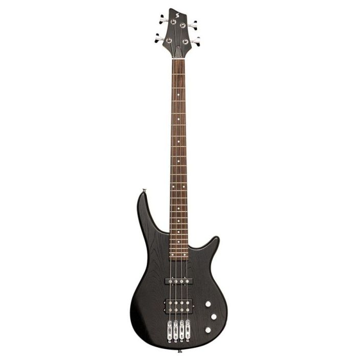 Stagg SBF-40 Fusion 3/4-Size Electric Bass, Black front view
