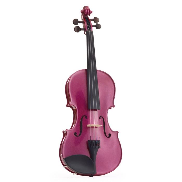 Stentor Harlequin 4/4 Violin Outfit, Raspberry Pink