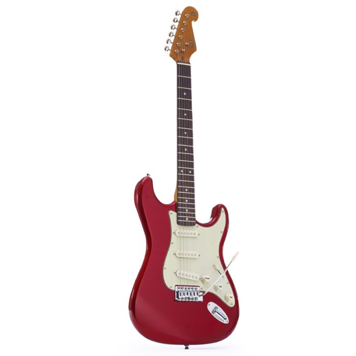 SX SC Electric Guitar, Red front view
