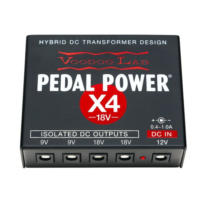 Voodoo Lab Pedal Power X4 Expander Kit-18V top-down view
