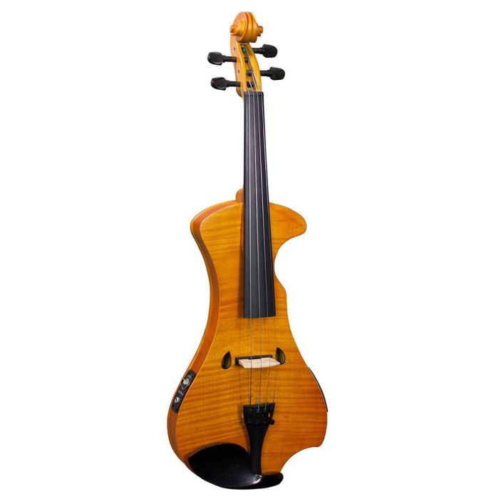 Hidersine Electric Violin Outfit Flamed Maple Amber, front view