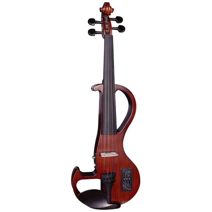 Hidersine Electric Violin Outfit Zebrawood, front view
