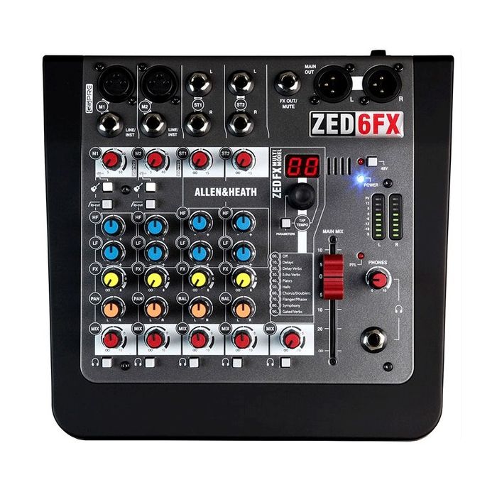 Overview of the Allen & Heath ZED-6FX Compact Analogue Mixer with FX