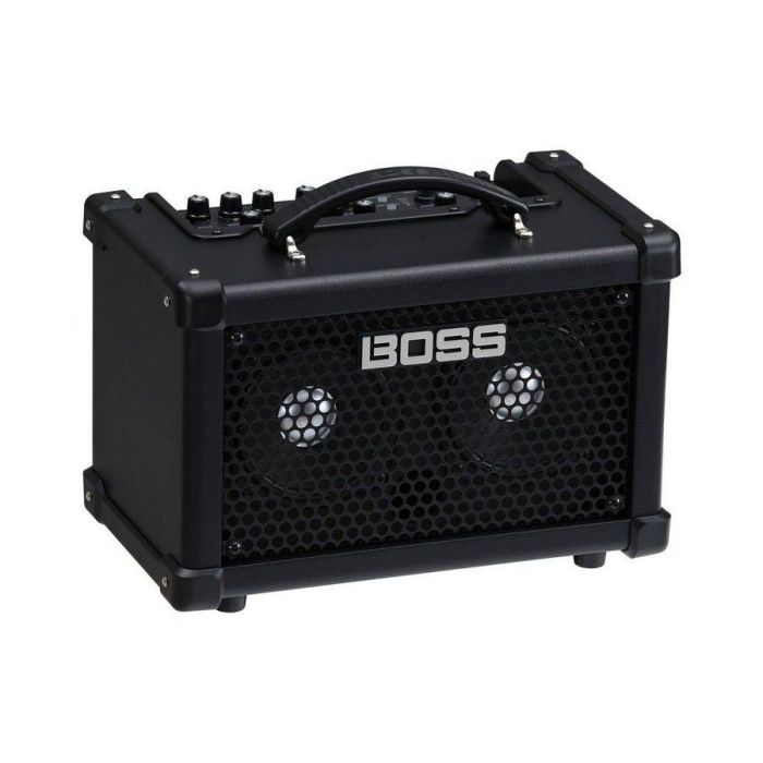 Boss Dual Cube Bass Lx Bass Amplifier right angled view