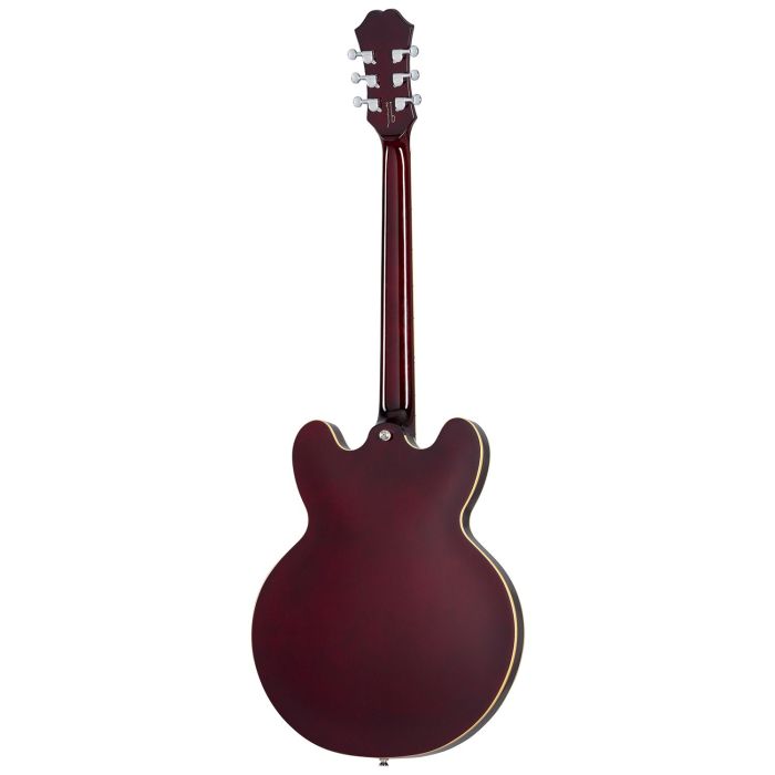 Epiphone Noel Gallagher Riviera Guitar, Dark Red Wine rear view