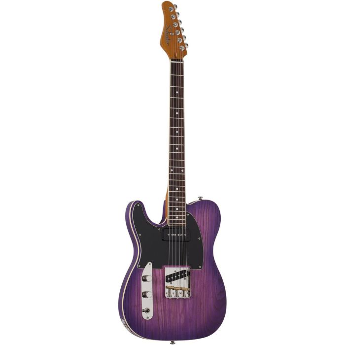 Schecter PT Special Lh Electric Guitar, Purple Burst Pearl front view