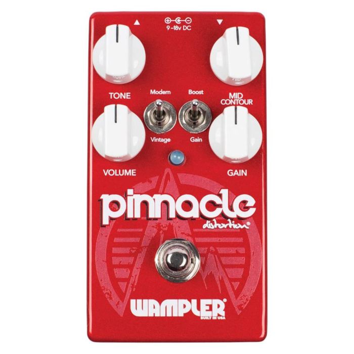 Wampler Pinnacle V2 Standard Overdrive Pedal top-down view