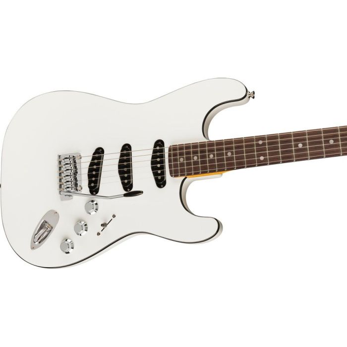 Fender Aerodyne Special Stratocaster Bright White, angled view