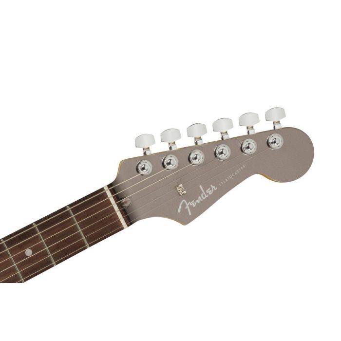 Fender Aerodyne Special Stratocaster HSS Dolphin Gray Metallic, headstock front