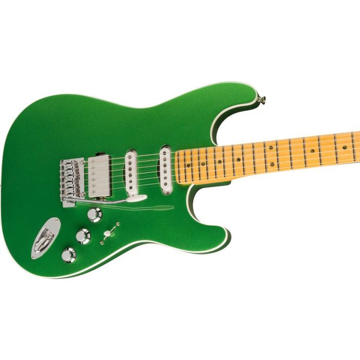 Fender Aerodyne Special Stratocaster HSS Speed Green Metallic, angled view
