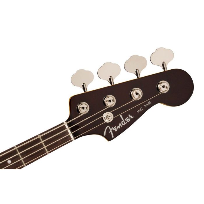 Fender Aerodyne Special Jazz Bass Chocolate Burst, headstock front