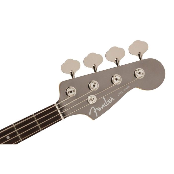 Fender Aerodyne Special Jazz Bass Dolphin Gray Metallic, headstock front