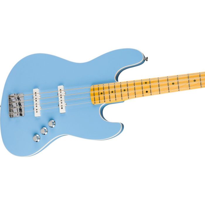 Fender Aerodyne Special Jazz Bass California Blue, angled view