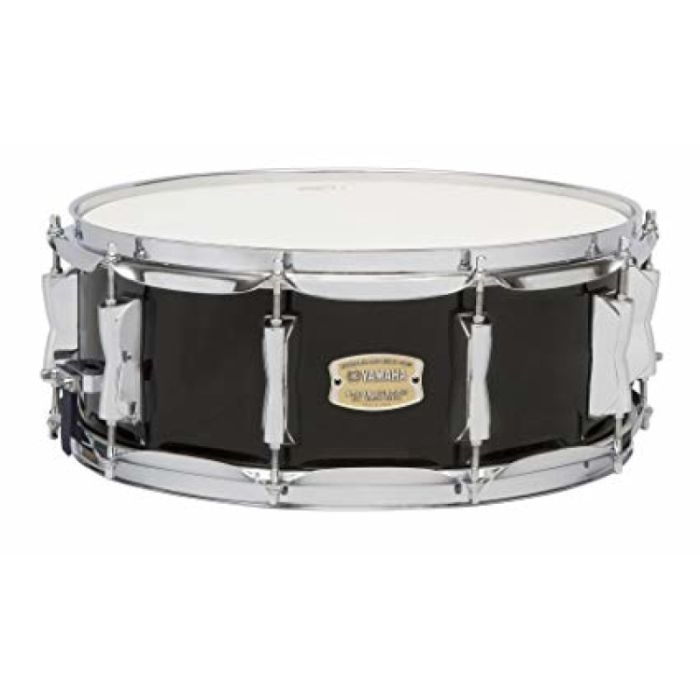  Yamaha Stage Custom Birch Snare Drum 14x5.5 Raven Black, seen from the front