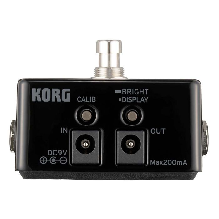 Top view of the Korg Pitchblack X Chromatic Pedal Tuner