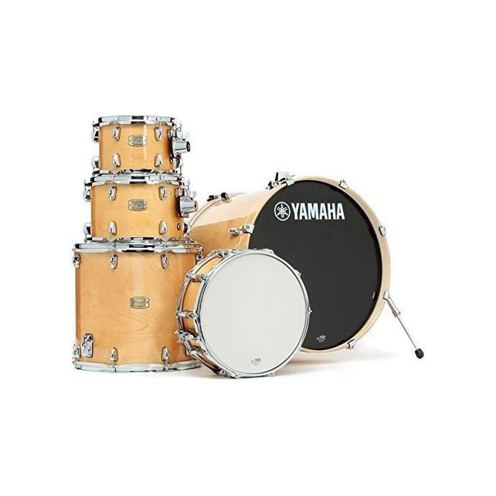 Yamaha Stage Custom Birch 22 Natural Wood Shell Pack, front view