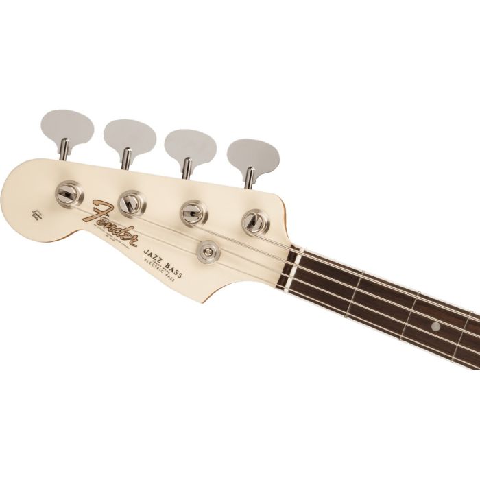 Fender American Vintage Ii 66 Jazz Bass Lh Rw Olympic White, headstock front
