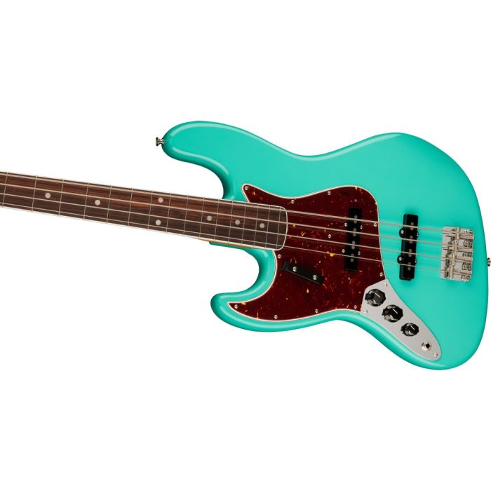 Fender American Vintage Ii 66 Jazz Bass Lh Rw Sea Foam Green, angled view