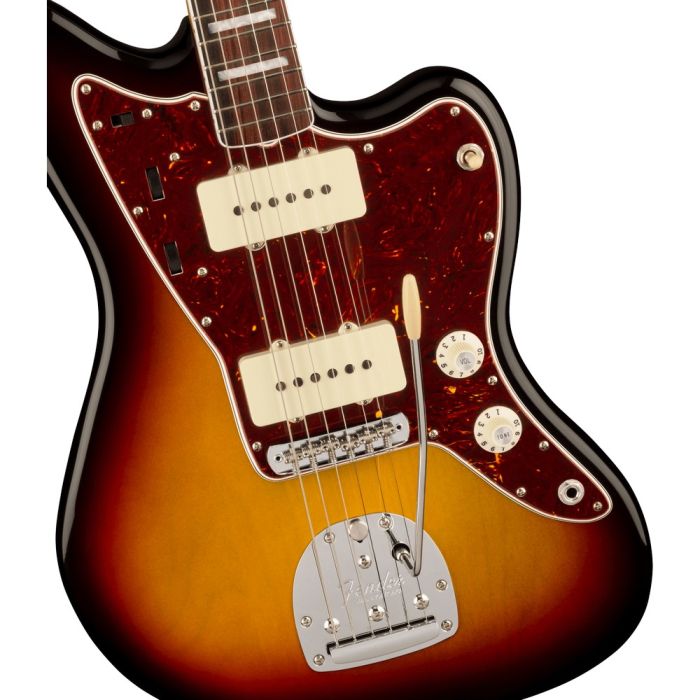 Fender American Vintage Ii 66 Jazzmaster Rw 3 Tone Sunburst, body closeup
