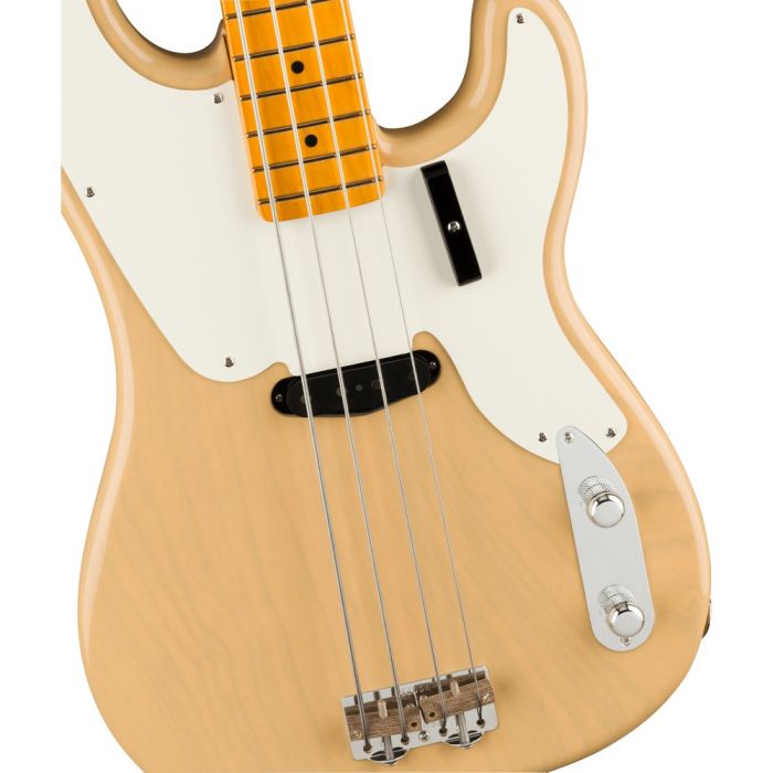 Fender American Vintage Ii 54 P Bass Mn Vintage Blonde, body closeup