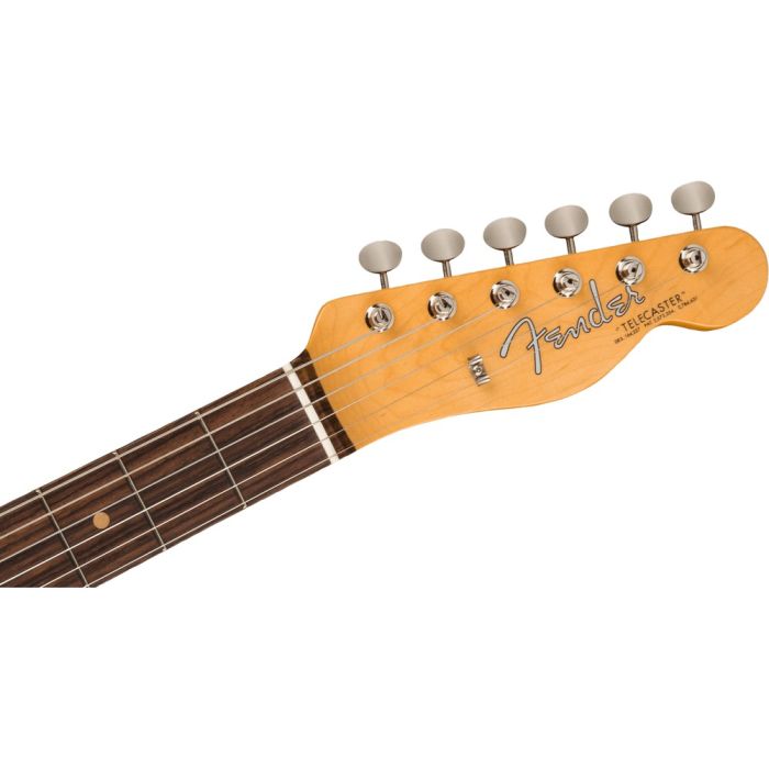 Fender American Vintage Ii 63 Tele Rw Red Transparent, headstock front