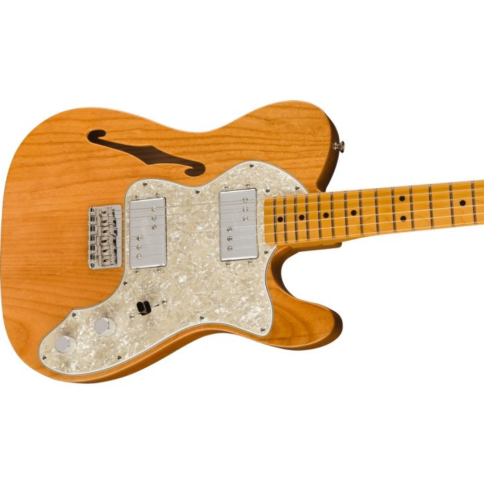 Fender American Vintage Ii 72 Tele Thinline Mn Aged Natural, angled view