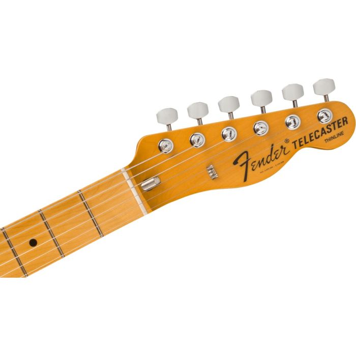 Fender American Vintage Ii 72 Tele Thinline Mn Lake Placid Blue, headstock front