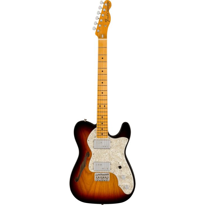 Fender American Vintage Ii 72 Tele Thinline Mn 3 Tone Sunburst, front view