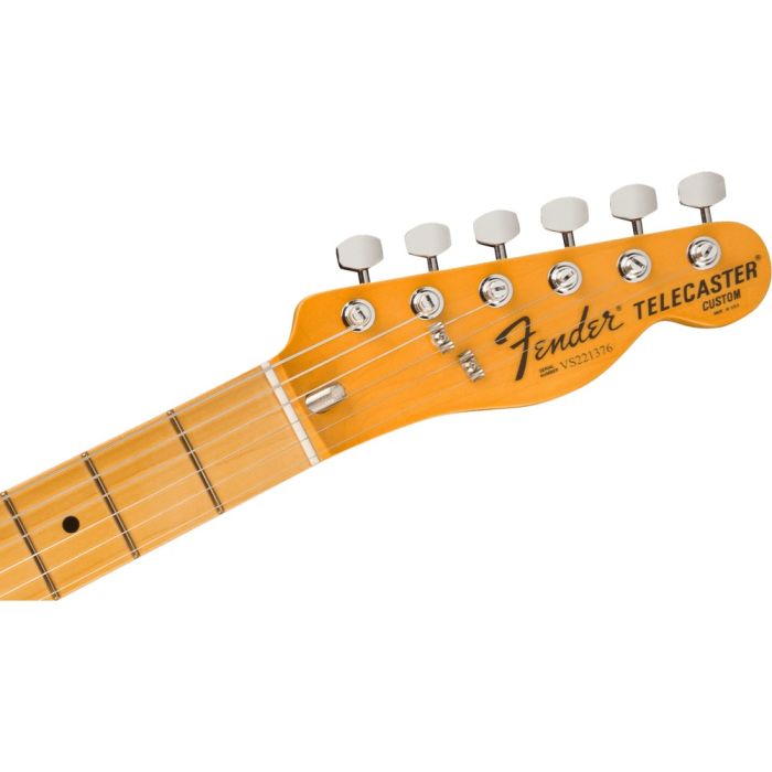 Fender American Vintage Ii 77 Tele Custom Mn Black, headstock front