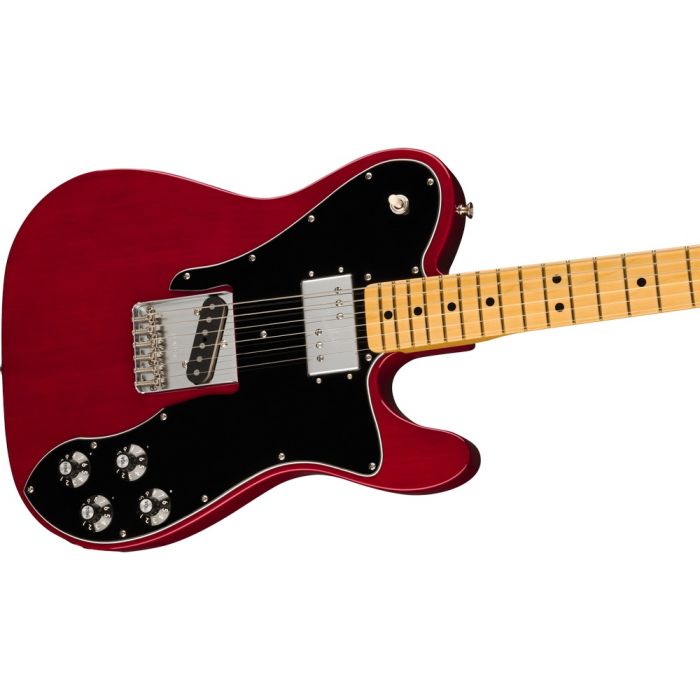 Fender American Vintage Ii 77 Tele Custom Mn Wine, angled view