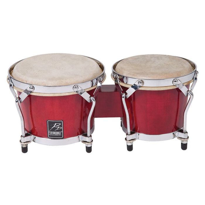 P P Bongos Trans Red, front view