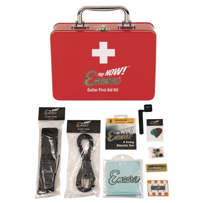 Encore First Aid Kit For Guitarists Electric, front view