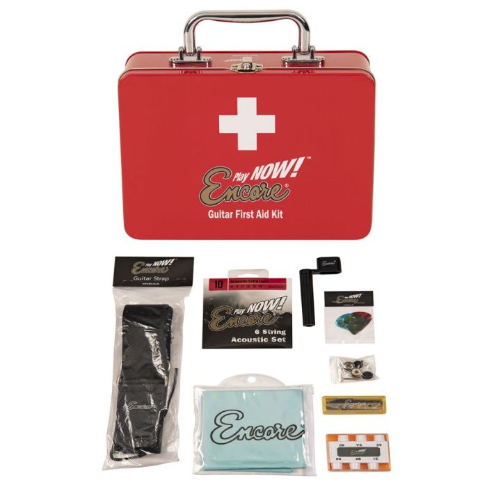 Encore First Aid Kit For Guitarists Acoustic, front view
